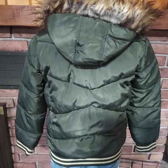 STEVE MADDEN GREEN USED WINTER JACKET - Picture 2 of 7